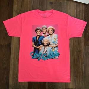 Golden Girls “Stay Golden” hot pink tee shirt Medium